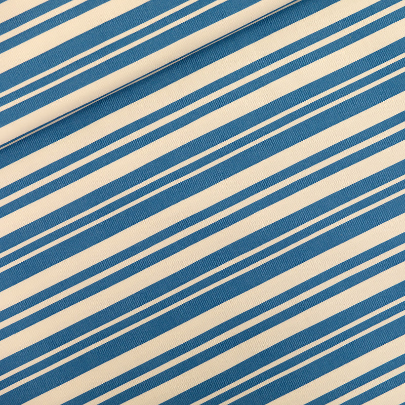 See You at Six - Cotton Gabardine Twill - Summer Horizontals - Off-White