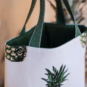 See You at Six - Summer '26 - Cotton Gabardine Twill - Pineapples - Papyrus Crème