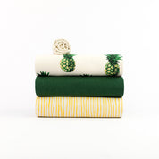 See You at Six - Summer '26 - French Terry - Pineapples - Papyrus Crème