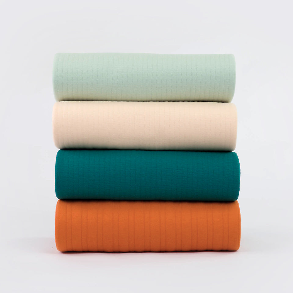 See You at Six - Quilted Knit - Autumn Maple Orange