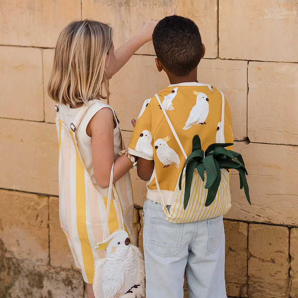 See You at Six - Summer '26 - Cotton Gabardine Twill - Verticals - Yellow Papyrus Crème