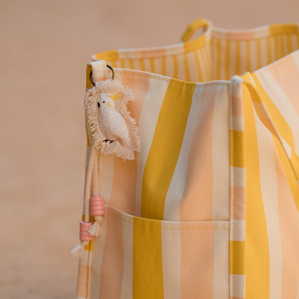 See You at Six - Summer '26 - Cotton Gabardine Twill - Verticals - Yellow Papyrus Crème