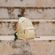 See You at Six - Summer '26 - Cotton Gabardine Twill - Wiggly Verticals - Yellow Papyrus Crème