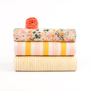 See You at Six - Summer '26 - Cotton Gabardine Twill - Wiggly Verticals - Yellow Papyrus Crème