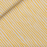 See You at Six - Summer '26 - Cotton Broadcloth - Wiggly Verticals - Yellow Papyrus Crème