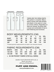 Puff and Pencil - Versa Pants - Size XXS-XXL