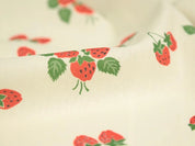 Fabric Godmother - Viscose/Linen - Strawberry Fayre - Cream