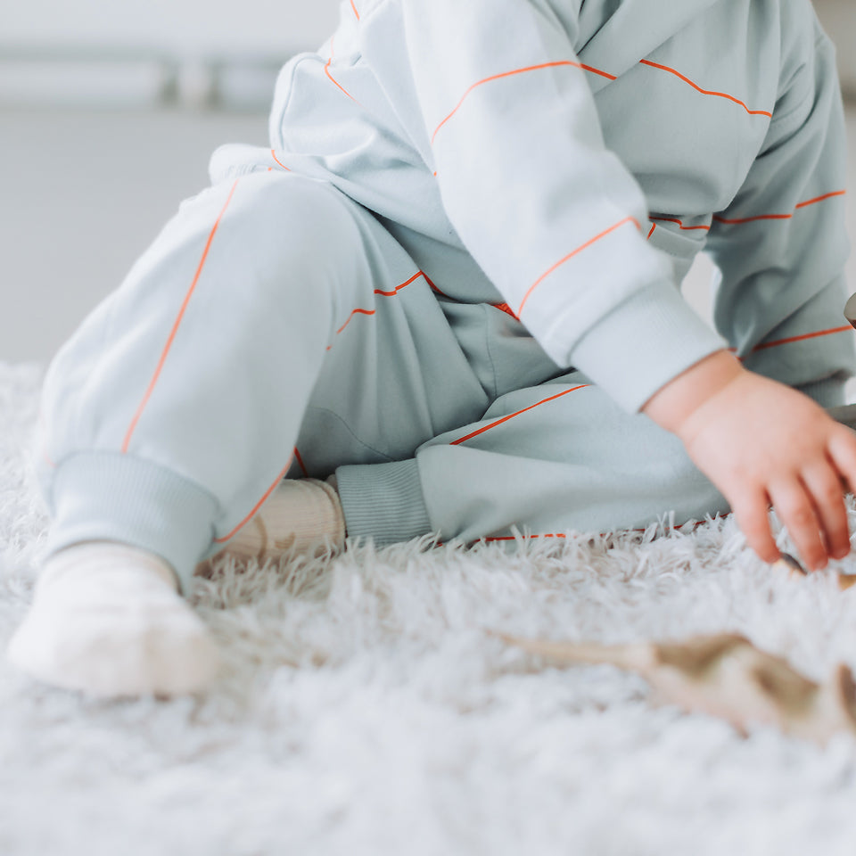 See You at Six - French Terry - Verticals - Baby Blue