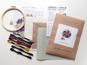 Junebug & Darlin - 6" Cross Stitch Kit - Violet Vibes