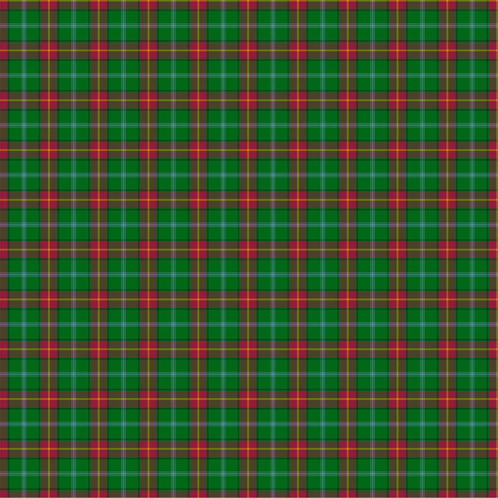 Northcott - Tartan Traditions - Yarn Dyed Woven Cotton - Manitoba - Green with Red