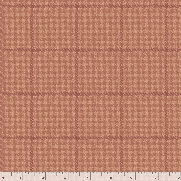 Lanacot Wools - Houndstooth Plaid - Pink