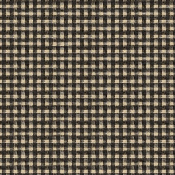 Marcus Fabrics - Cotton Gingham Check - Black and Tan