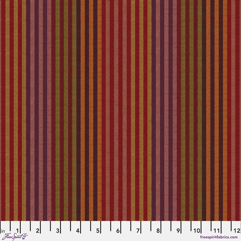 Free Spirit - Kaffe Fassett - Shot Cotton - Caterpillar Stripe - Earth