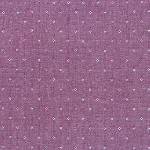 Purple fabric with small white diamond pattern