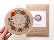 Junebug & Darlin - 6" Cross Stitch Kit - Wild and Free