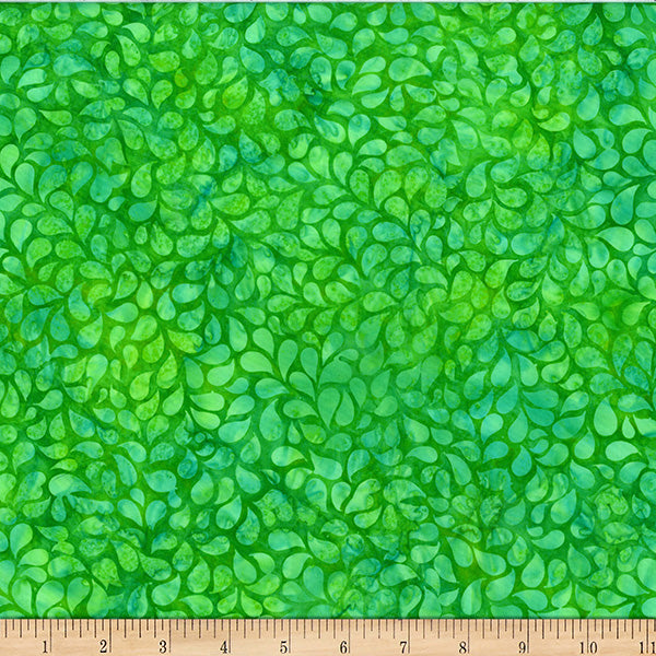 SALE-Hoffman - Bali Batik - Droplets - Grass