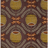 Kokka - Cotton Oxford - Jambo Floral - Brown/Ochre