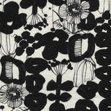 Kokka - Cotton/Linen Sheeting - Linnea - Black & White