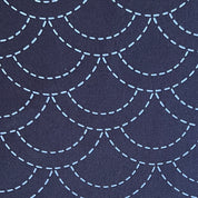 Ayatex - Washout Sashiko - Seigaiha - Navy