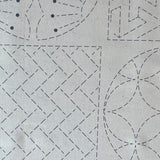 Ayatex - Washout Sashiko - Crest & Blocks Panel