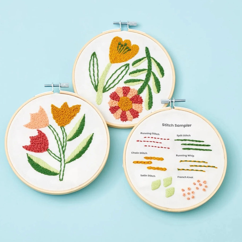 Zollie - Beginner Embroidery Kit - 3 Projects by Around Khounnoraj