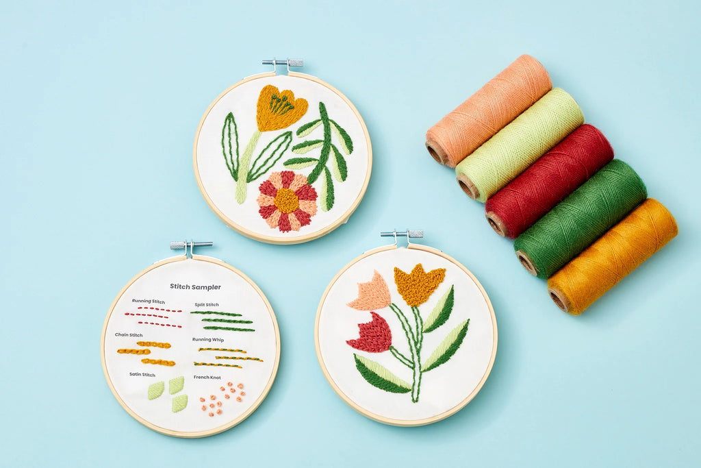 Zollie - Beginner Embroidery Kit - 3 Projects by Around Khounnoraj