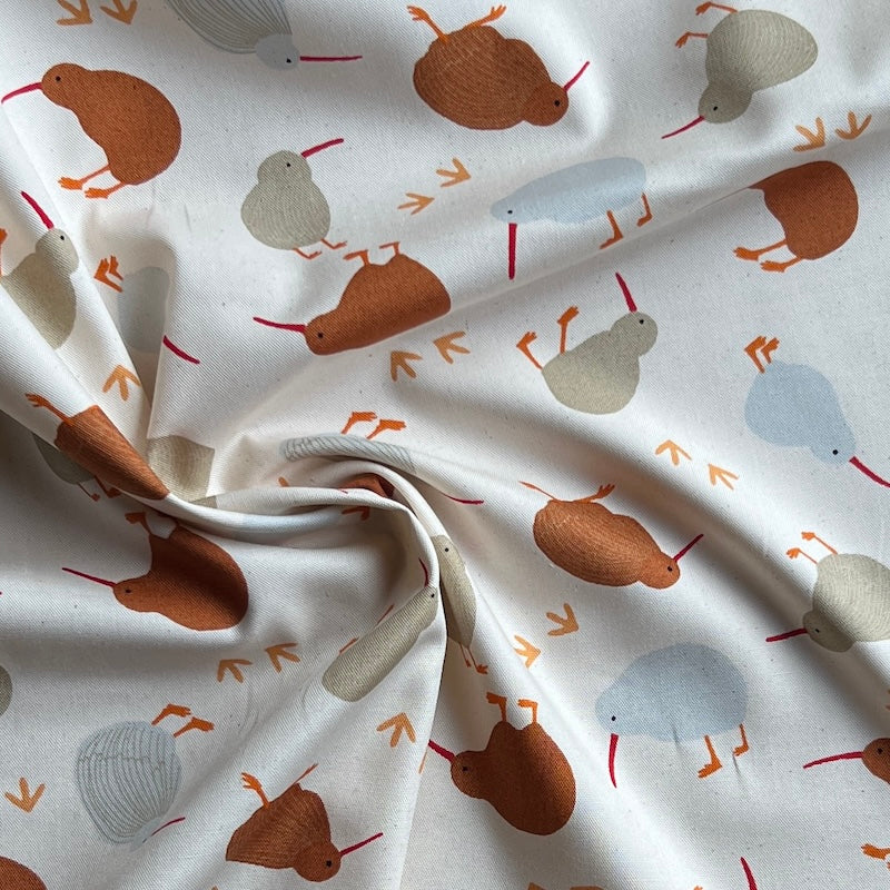 Asano - Cotton Oxford - Kiwi Birds