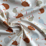 Asano - Cotton Oxford - Kiwi Birds