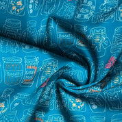 Asano - Cotton Oxford - Jars with Cats - Teal