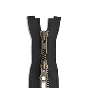 YKK #5 - Antique Brass Two-Way Jacket Zipper - 36" - Various Colors