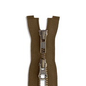 YKK #5 - Antique Brass Two-Way Jacket Zipper - 36" - Various Colors