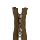 YKK #5 - Antique Brass Two-Way Jacket Zipper - 36" - Various Colors