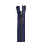 YKK - #4.5 8" Antique Brass - Donut Pull Bag Zipper - Various Colors