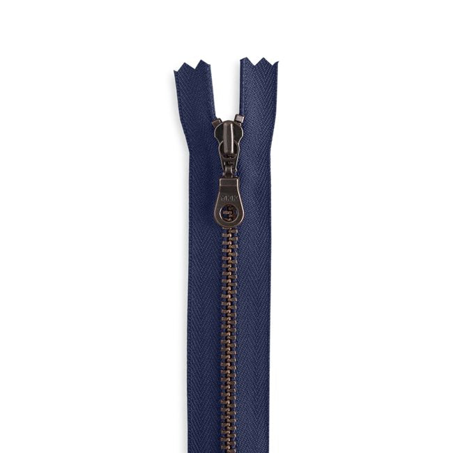 YKK - #4.5 8" Antique Brass - Donut Pull Bag Zipper - Various Colors