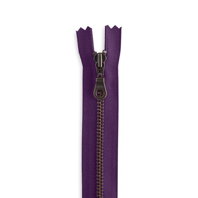 YKK - #4.5 8" Antique Brass - Donut Pull Bag Zipper - Various Colors