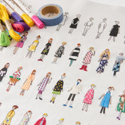 Lecien - Cosmo - Embroidery Cloth - 100 Persons - Various Styles