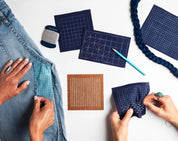 Miniature Rhino - Sashiko Grid Stencil