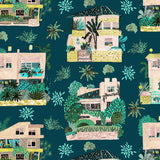 Sale - Cotton and Steel - Beauty and Solitude - Dwelling - Neighborhood Walk- Green