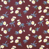 Fabric Godmother - Cotton Lawn - Daisy Beau - Maroon