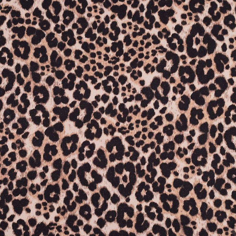Fabric Godmother - Ace Animal Print Denim - Brown