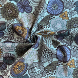Cosmo - Cotton Oxford - Blue Graphic Floral