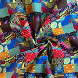 Cosmo - Cotton Sheeting - Multicolor Patchwork Print
