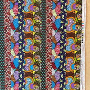 Cosmo - Cotton Sheeting - Patchwork Print Vertical Stripe