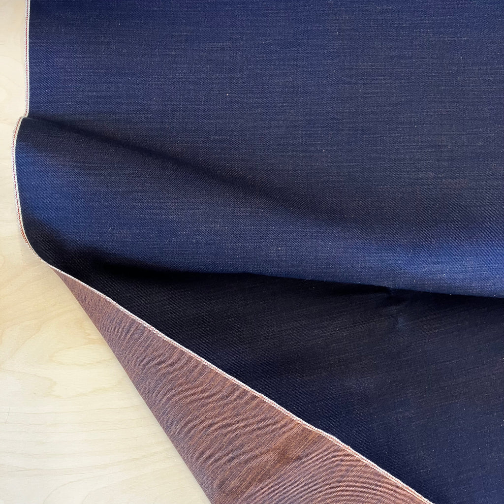Selvedge Denim - 17 oz - Double Sided - Indigo/Brick
