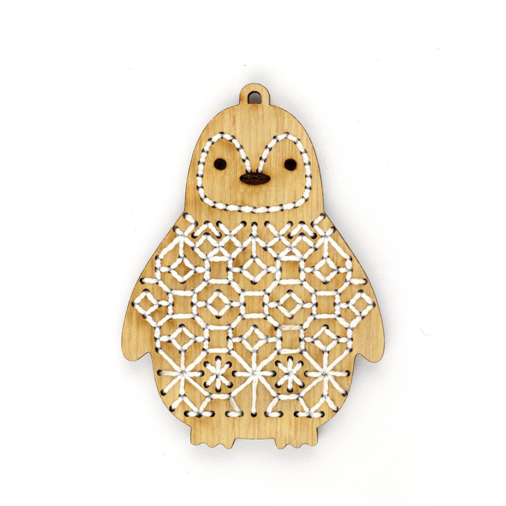 Sale! Kiriki Press - Ornament Embroidery Kits - Penguin