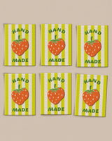 Matchy Matchy Sewing Club - Strawberry Large Woven Labels