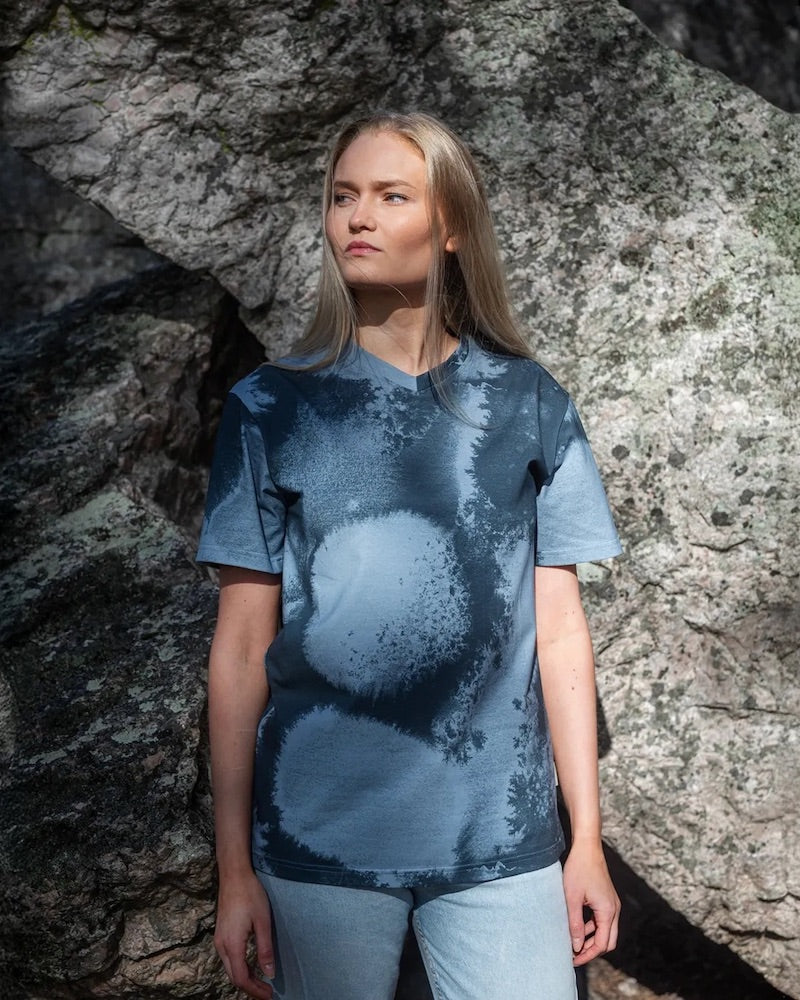 Paapii - Organic Cotton Jersey Interlock - Basaltti Snow - Brook