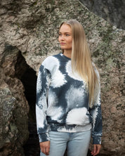 SALE - Paapii - Organic Cotton Brushed Fleece - Basaltti Snow - Brook