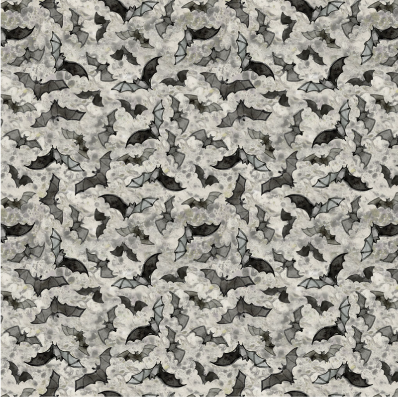 SALE - Clothworks - Emerald Hollow - Digital Bats
