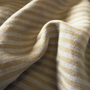 Pigeon Wishes - Washed Yarn Dyed Linen Stripe - Beige & Gray